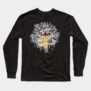 Smoky tree on fire Long Sleeve T-Shirt